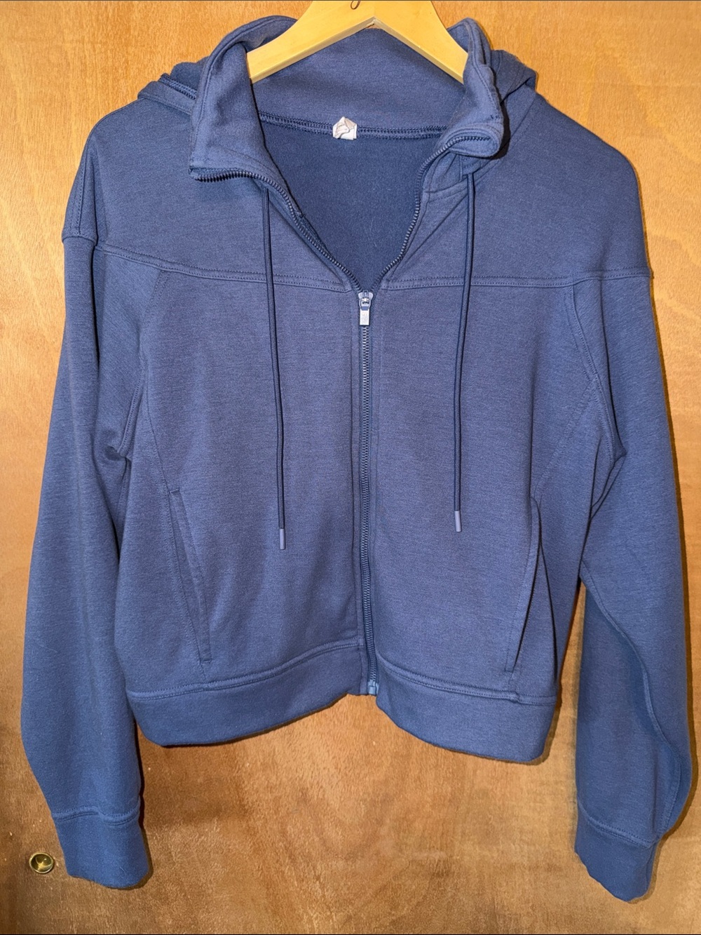 Yogalicious Navy Cloud Plush Half-Zip Hoodie